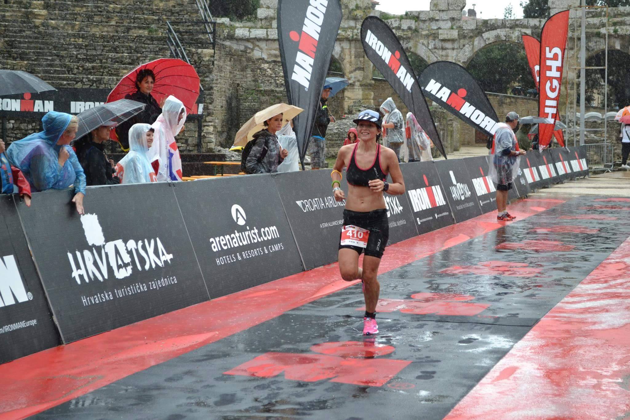 Gro artiges Deb t von Beatrice Wei beim IM 70.3 in Pula trispoat